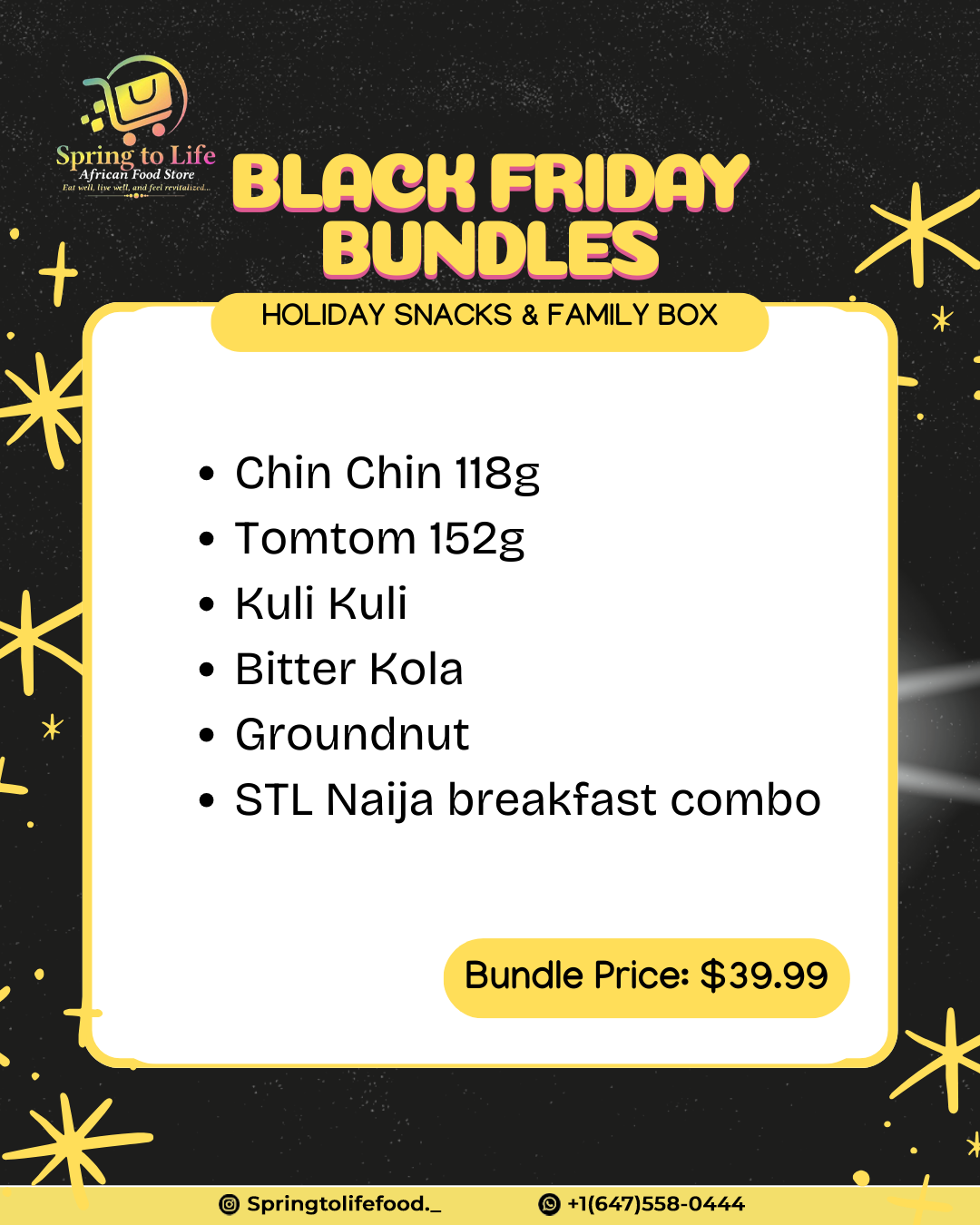 STL “HOLIDAY SNACK & FAMILY BOX”